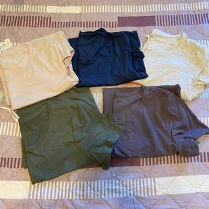 Lululemon love crew tee III bundle of 5, size 8